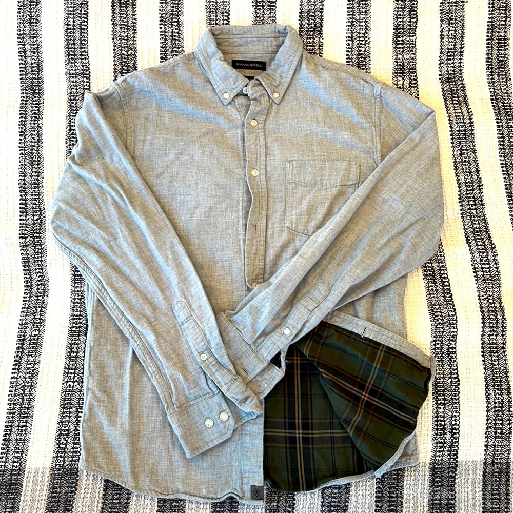 Banana Republic Flannel Lined Button Down
